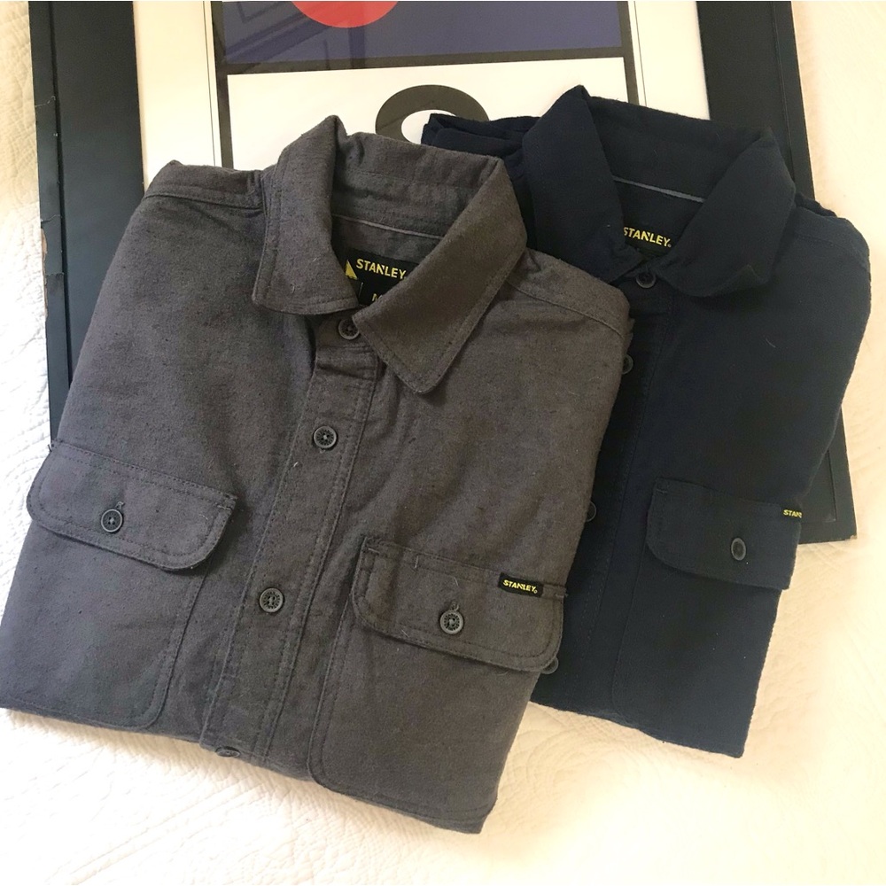 NWT Bundle of 2 Stanley Heavy Duty Work Shirts Medium